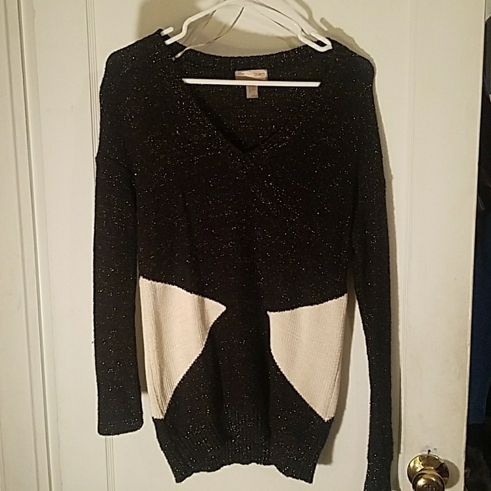 Size small womens glittered light sweater